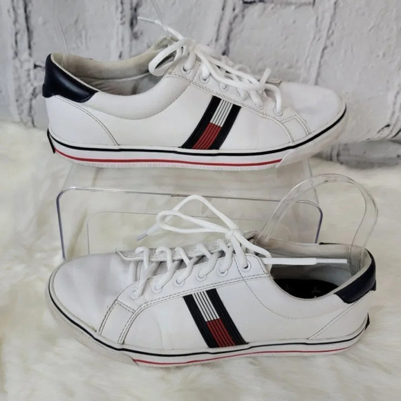 TOMMY Hilfiger Womens White Oneas Classic Low Top Preppy Sneaker Size 10 M - Picture 13 of 13
